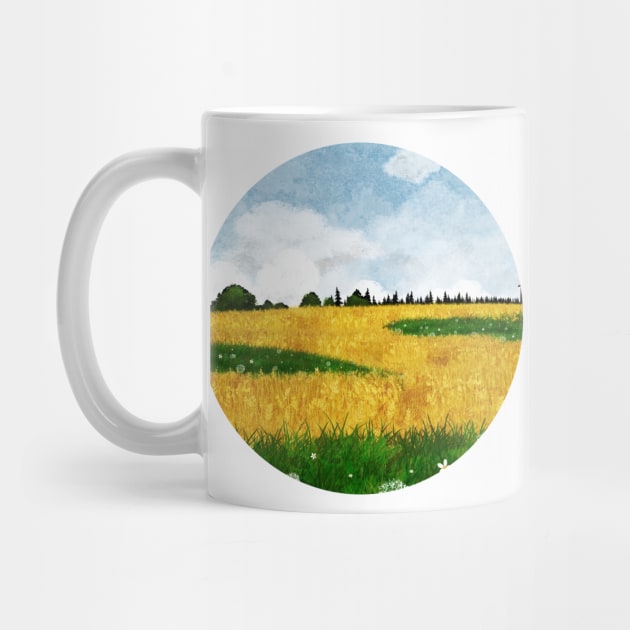 Golden Field by KatherineBlowerDesigns